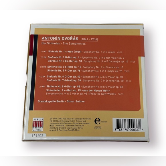 🛍️SALE🛍️ Dvorak: The Symphonies Antonin Dvorak (Audio CD) - Picture 2 of 7